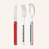 Nomade cutlery - aluminio rojo