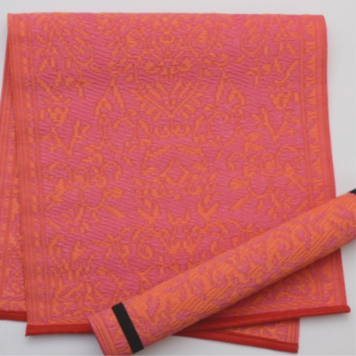 Tapis Indien - Orange/Rose - 60x120 cm