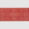 Alfombra india - Rojo/Rose - 60x120 cm