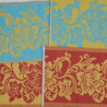 Alfombra india - Turquesa - 60x240 cm