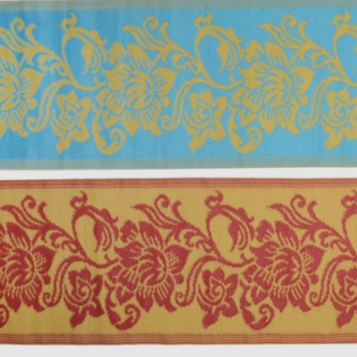 Tapis Indien - Turquoise - 60x240 cm
