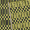 Alfombra india - verde y amarillo - 70x195 cm