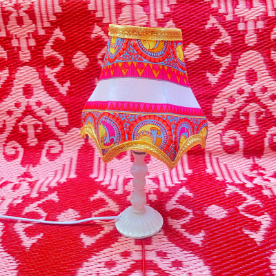 Abat-jour indien - Rose doré