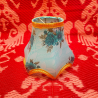 Pantalla india de lámpara - azul flor