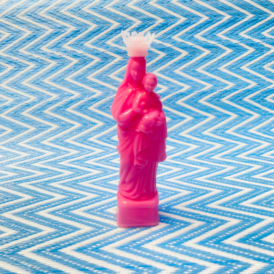 Virgin with plastic child - Small format - Pink