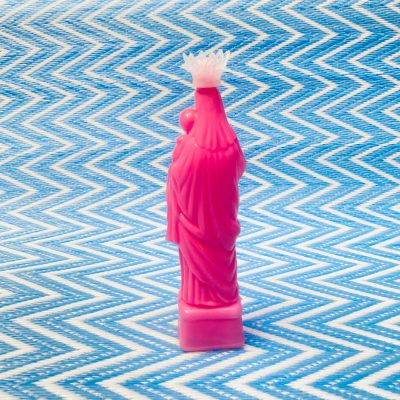 Virgin with plastic child - Small format - Pink