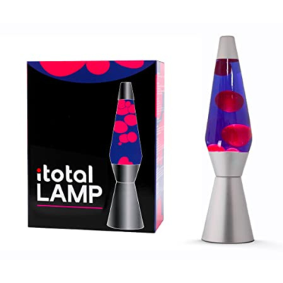 Lava lamp - Silver - Purple pink wax