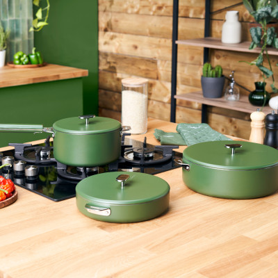 Merveilleuse casserole - Inox - Fougère (20 cm)