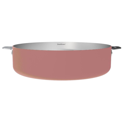 Merveilleuse sauteuse - Inox - Guimauve (28 cm)