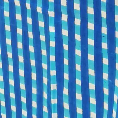 Tablecloth 180 x 180 cm - blue tiles
