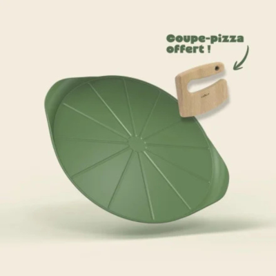 Le formidable plat à pizza avec couteau - Fougère