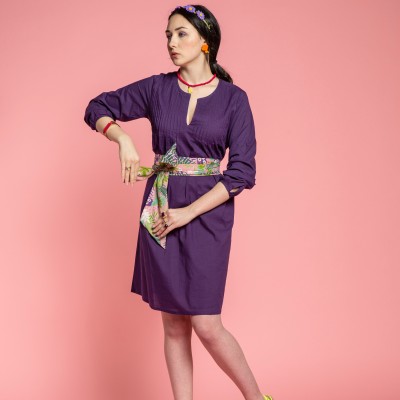 Robe Plain Purple