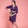 Vestido Morado Liso