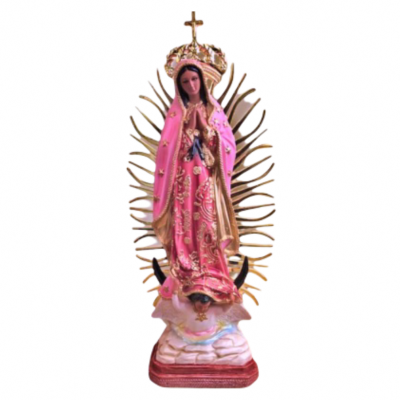 Vierge de Guadalupe 50 cm - Rose