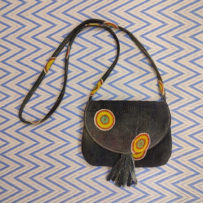 Bolso bandolera Bengale - 20x17cm - Negro