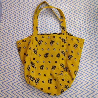 Bolso Market Bengale - 45x36cm - Flores Amarillas