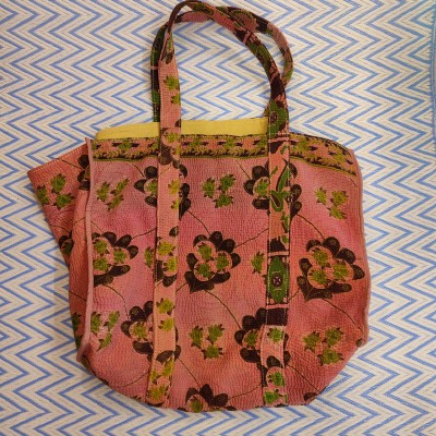 Market Bengal bag - 45x36cm - Pink Flowers