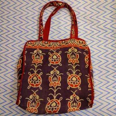 Bengal Tote Bag - 80 x 35cm - Purple/Red