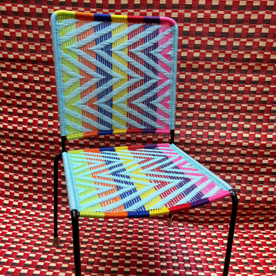 Straight chair - Multi Blue Arrows