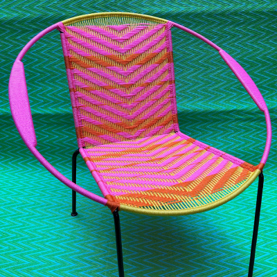 Sillón - Rosa y Amarillo / Raya (copia)