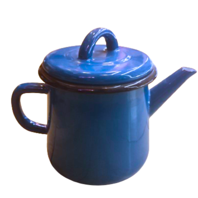 1.2L enameled teapot - Plain Blue