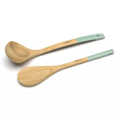 Utensils Spoon + Wooden Ladle - Sage