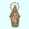 Virgen milagrosa - Patina de oro