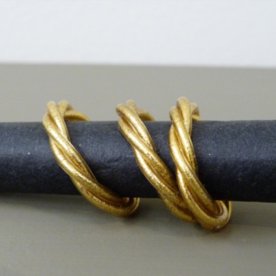 Buddhist ring - Twisted - Gold S
