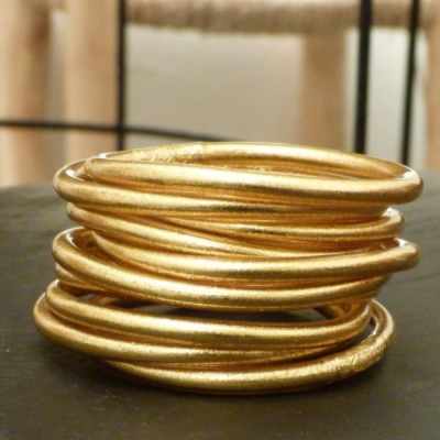 Brazalete Budista - Liso - Oro XS