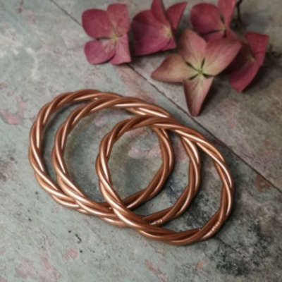 Jonc Buddhist M - Torsadé - Copper