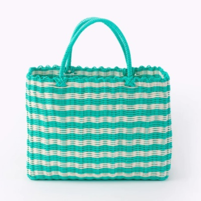 Scoubidou tote bag - Blue