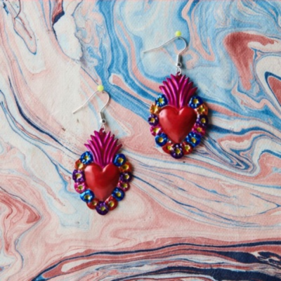 Mexican earrings - Flores