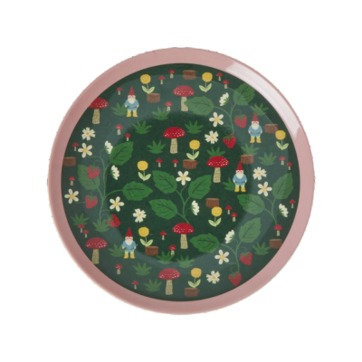Dessert plate - 12 cm - Forest Gnome Print