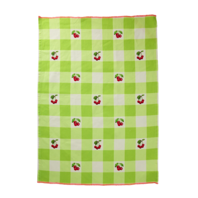 Toalla de té - Verde - Terapia del Amor Cherry Print