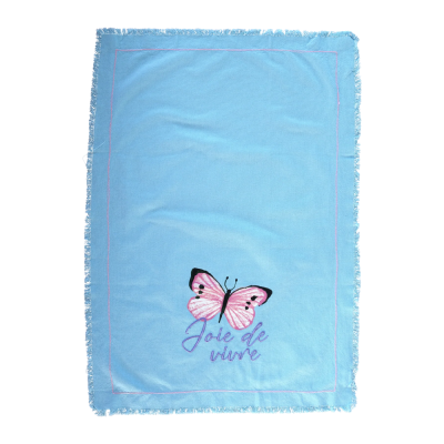 Tea towel - Blue - Butterfly Field Print