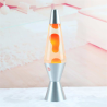 Lámpara de lava - Plata - Orange