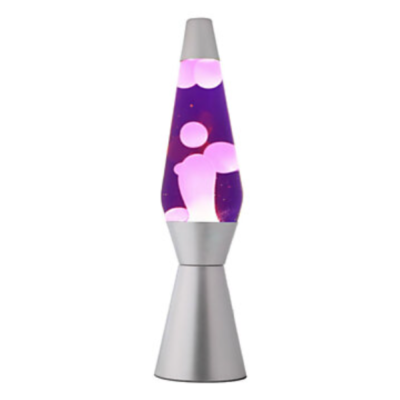 Lámpara de lava - Plata - Púrpura