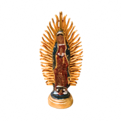 Vierge de Guadalupe 12 cm - Vert