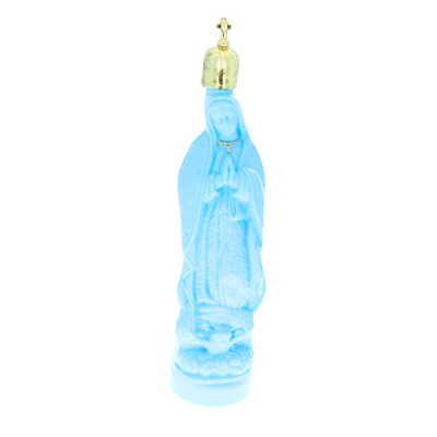 Vierge de Guadeloupe plastique 60cl - Bleu ciel