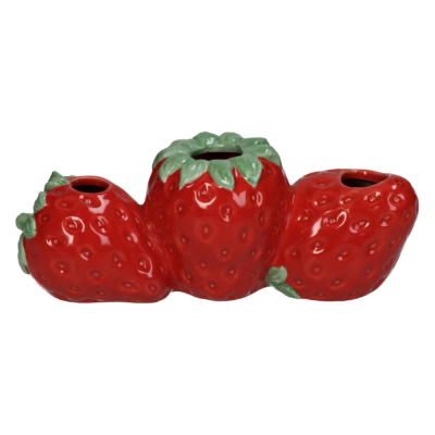 Vase 3 Strawberries - Horizontal
