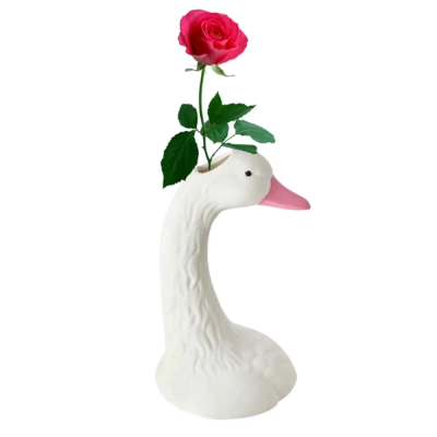 Ceramic Vase - Swan