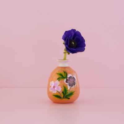 Verre Vase - Orange
