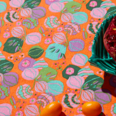 Nappe 180 x 140 cm - Bloom Orange