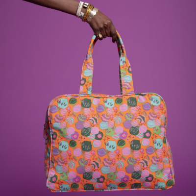 Bag - Canvas Weekend - Bloom Orange/ Margate Green