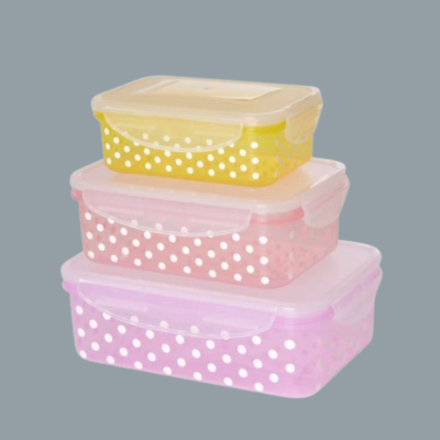 Set of 3 food boxes
