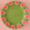 Plato de postre - 20 cm - Verde con molduras