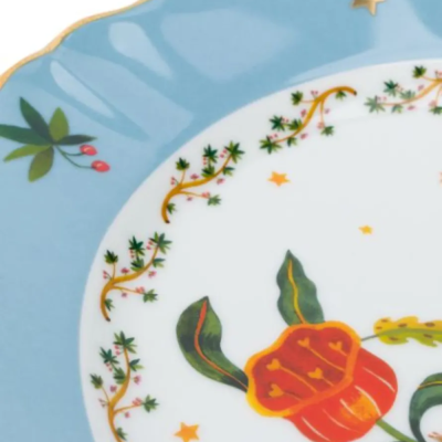 Assiette plate - 26 cm - Funky Table / Fleur