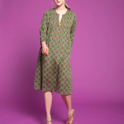 Dress - Famara Green