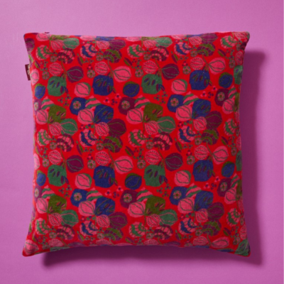 Large square cushion - Bloom Red
