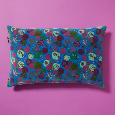 Grand coussin rectangle  - Bloom Blue